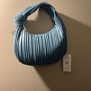 Pleated small handbag